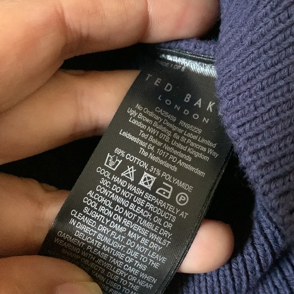 Ted Baker London Romanu Cotton Blend Pointelle Sweater Size 3 - Picture 9 of 16